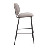 Tabouret de restaurant en tissu Frankie (lot de 2)