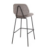 Tabouret de restaurant en tissu Frankie (lot de 2)