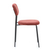 Chaise de brasserie en tissu velours Manureva (lot de 2)