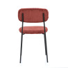 Chaise de brasserie en tissu velours Manureva (lot de 2)