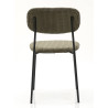 Chaise de brasserie en tissu velours Manureva (lot de 2)