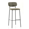 Tabouret de brasserie en tissu velours Manureva (lot de 2)