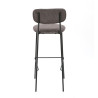 Tabouret de brasserie en tissu velours Manureva (lot de 2)