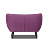 Canapé 2 places design en tissu prune Axelle
