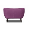Canapé 2 places design en tissu prune Axelle