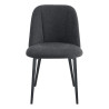 Chaise de restaurant en tissu Magda (lot de 2)