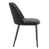 Chaise de restaurant en tissu Magda (lot de 2)