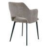 Fauteuil de restaurant en tissu Magda (lot de 2)