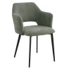 Fauteuil de restaurant en tissu Magda (lot de 2)