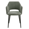 Fauteuil de restaurant en tissu Magda (lot de 2)