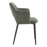 Fauteuil de restaurant en tissu Magda (lot de 2)