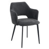 Fauteuil de restaurant en tissu Magda (lot de 2)