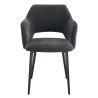 Fauteuil de restaurant en tissu Magda (lot de 2)