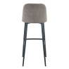 Tabouret de restaurant en tissu Magda (lot de 2)