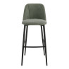 Tabouret de restaurant en tissu Magda (lot de 2)