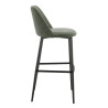Tabouret de restaurant en tissu Magda (lot de 2)