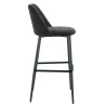 Tabouret de restaurant en tissu Magda (lot de 2)