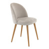 Chaise de restaurant en tissu Enzo (lot de 2)