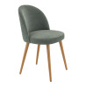 Chaise de restaurant en tissu Enzo (lot de 2)
