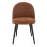 Chaise de restaurant en tissu Enzo (lot de 2)