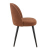 Chaise de restaurant en tissu Enzo (lot de 2)
