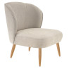 Chaise lounge de restaurant en tissu Enzo