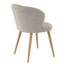 Chaise de restaurant en tissu Asia (lot de 2)