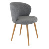 Chaise de restaurant en tissu Asia (lot de 2)