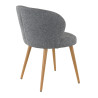 Chaise de restaurant en tissu Asia (lot de 2)