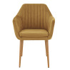 Fauteuil de restaurant en velours Erika (lot de 2)