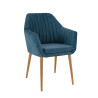 Fauteuil de restaurant en velours Erika (lot de 2)