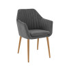 Fauteuil de restaurant en velours Erika (lot de 2)
