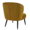 Chaise lounge de restaurant en tissu velours Olga