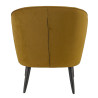 Chaise lounge de restaurant en tissu velours Olga