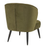 Chaise lounge de restaurant en tissu velours Olga