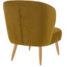 Chaise lounge de restaurant en tissu velours Olga