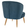 Chaise lounge de restaurant en tissu velours Olga