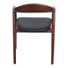 Fauteuil de bistrot en hêtre massif teiné brun Fannie (lot de 2)