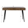 Console style nature en acacia massif brun Carrie