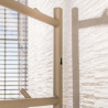 Vestiaire d'entrée industriel 100 cm en métal beige Luna