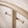 Valet de nuit industriel en métal beige Luna