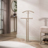 Valet de nuit industriel en métal beige Luna