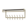 Patère murale industrielle 85 cm en métal beige Teresa