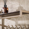 Patère murale industrielle 85 cm en métal beige Teresa
