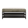 Banc d'entrée industriel 125 cm en métal bronze Teresa