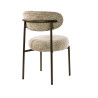 Chaise de salle à manger moderne en tissu Monti Nouria (lot de 2)