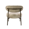 Fauteuil moderne en tissu Monti sable/brun Rudy