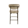 Lot de 2 tabourets de bar modernes en tissu Monti Rudy