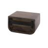 Chevet suspendu style nature en acacia massif brun Monroe
