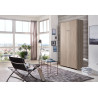 Lit escamotable vertical contemporain coloris chêne Jawal